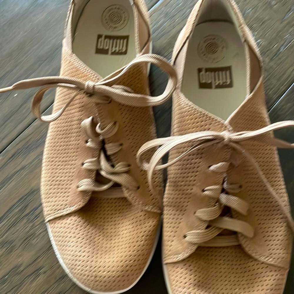 Fit Flop leather sneakers